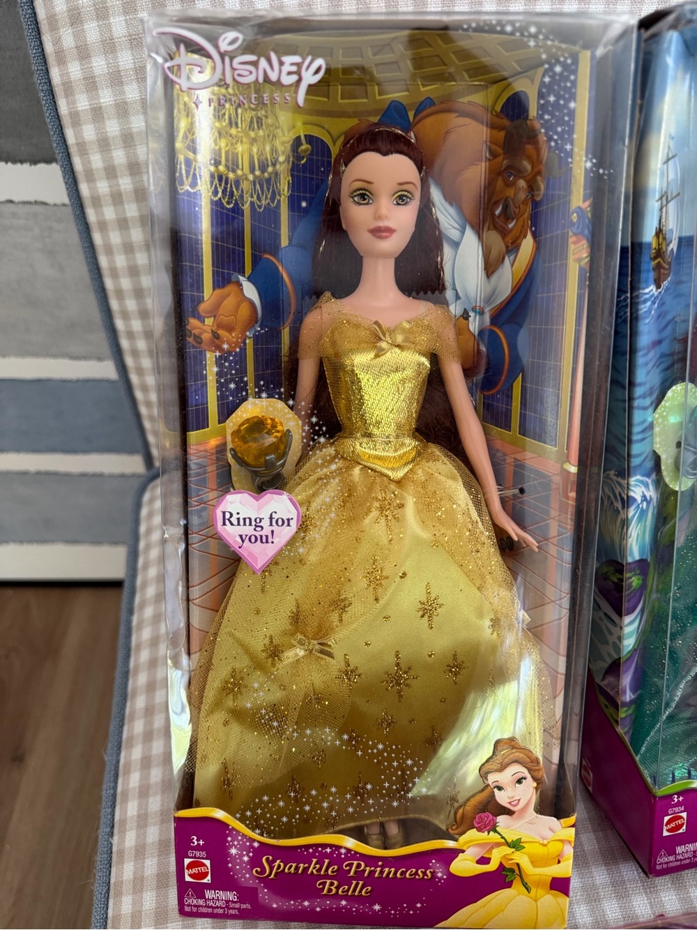 Disney Sparkle Princess Belle Doll - Gold Dress